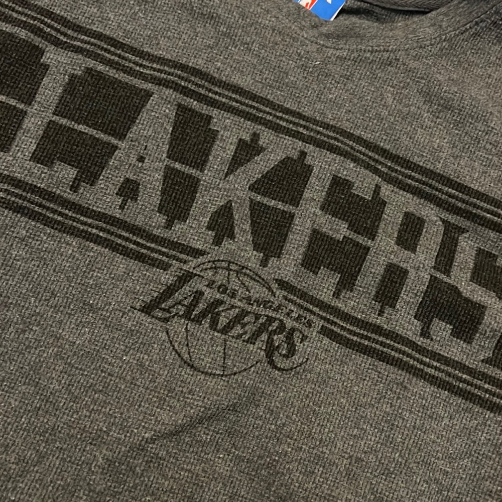 Los Angeles lakers thermal grey and black size L